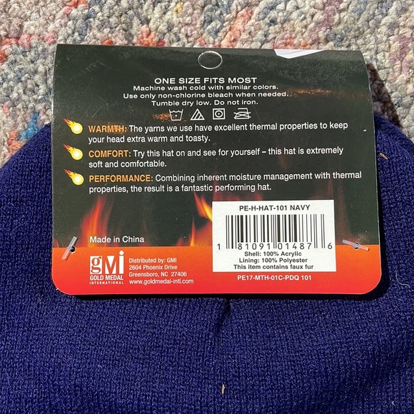 Polar Extreme Blue Thermal Beanie Hat. - Picture 2 of 2